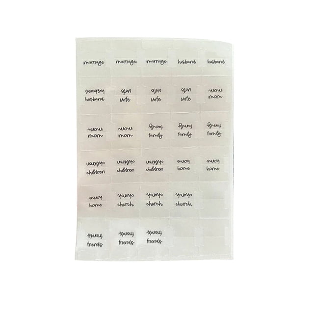 Bible Tabs for Women and Men – 1 Sheet Multicolor Laminated Scripture Reference Labels for Easy Navigation and Bible Study