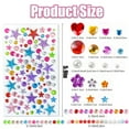 thumbnail image 5 of 3514Pcs Gem Stickers,Self-Adhesive Rhinestone 3D Stickers,Various Shaped Acrylic Shiny Heart-Shaped Jewelry Rhinestone Stickers, Sitable for handicraft scrapbook supplies, 5 of 7