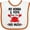 White and Orange, variant on Inktastic Nonna and Pops Love Me Grandchild Boys or Girls Baby Bib
