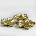 thumbnail image 3 of Handmade Decorative Gold Color Coated 8.26 x 8.26 x 0.98 Inches Aluminium Tray 039AB, 3 of 5