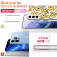 thumbnail image 3 of Yellow Melting Face Clear Case for Samsung Galaxy S22 Plus,Aesthetic Art Design Case for Men Women,Unique Trendy Transparent TPU Bumper Case Cover, 3 of 5
