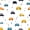Cute Cars Pattern, variant on FORMRS Acrylic Clipboard with Low Profile Clip Standard A4 Letter Size, 12.5" x 9", Cute Cars Pattern