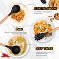 thumbnail image 4 of Silicone Cookware Set - high temperature resistant silicone cookware, wooden handle and stand, non-stick cookware, 4 of 5
