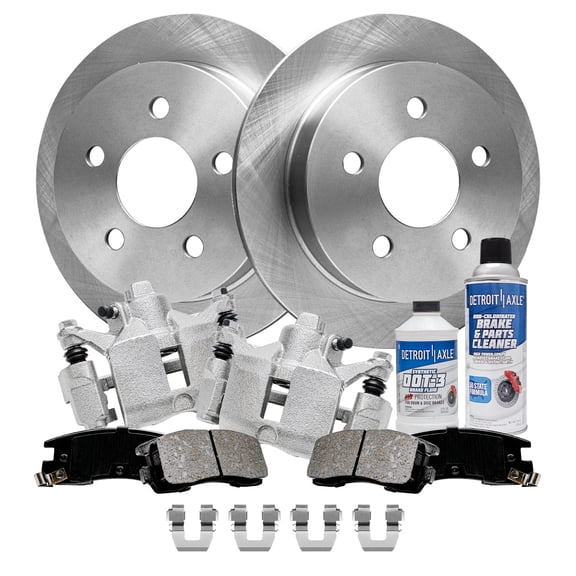 Detroit Axle - Rear Brake Kit for Buick Century Regal Chevrolet Monte Carlo Impala Oldsmobile Intrigue Pontiac Grand Prix Disc Brake Rotors Ceramic Brakes Pads Brakes Calipers Replacement