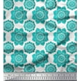 thumbnail image 1 of Soimoi Poly Georgette Fabric Floral Mandala Print Sewing Fabric Yard 42 Inch Wide, 1 of 3