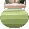 thumbnail image 2 of Round Area Rug 5 Ft, Green Wood Grain Washable Non-Slip Circle Carpet for Living Room/Bedroom, Ombre Rustic Retro Wooden Plank Low-Profile Runner Mats Collection Rugs for Indoor, 2 of 7