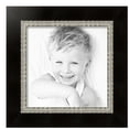 thumbnail image 2 of ArtToFrames 16" x 16" Espresso with Silver Lip Picture Frame, 16x16 inch Silver Wood Poster Frame (WOM-4951),  Pack, 2 of 7
