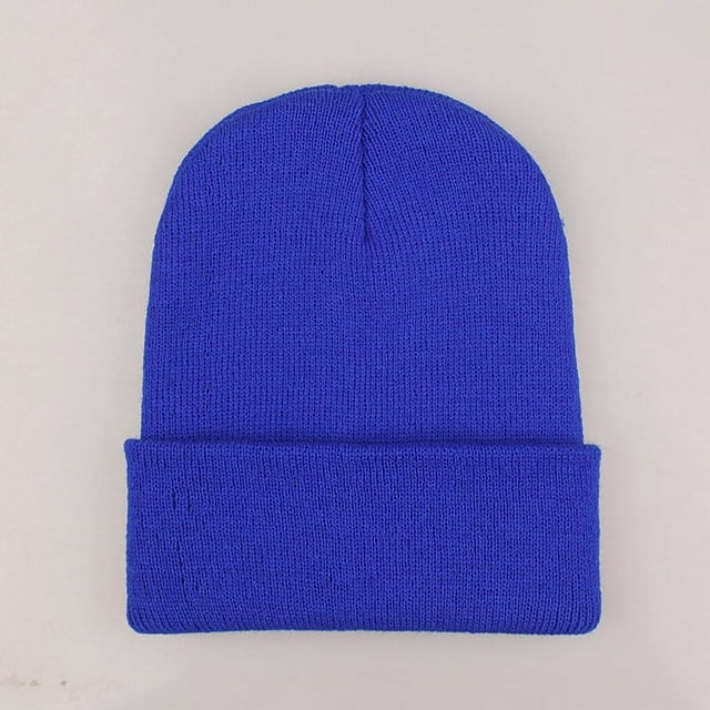 Gorro fluorescente, gorro de lana acrílica, para parejas, gorro de punto de otoño e invierno europeo y americano, gorro de color caramelo