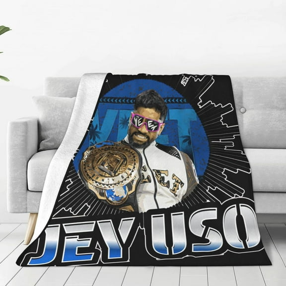 Jey USO Wrestler Throw Blanket Beautiful Air Conditioner Blanket Blankets for All Seasons Stylish Blankets for Living Room for Camping