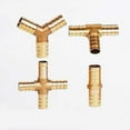 thumbnail image 2 of Accesorio de tubería de púas de latón, conector de latón de 2, 3 y 4 vías para mangueras de 4 mm, 5 mm, 6 mm, 8 mm, 10 mm, 12 mm, 16 mm y 19 mm, accesorios para tubos de agua de cobre tipo pagoda, 2 of 5