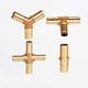 thumbnail image 2 of Accesorio de tubería de púas de latón, conector de latón de 2, 3 y 4 vías para mangueras de 4 mm, 5 mm, 6 mm, 8 mm, 10 mm, 12 mm, 16 mm y 19 mm, accesorios para tubos de agua de cobre tipo pagoda, 2 of 4
