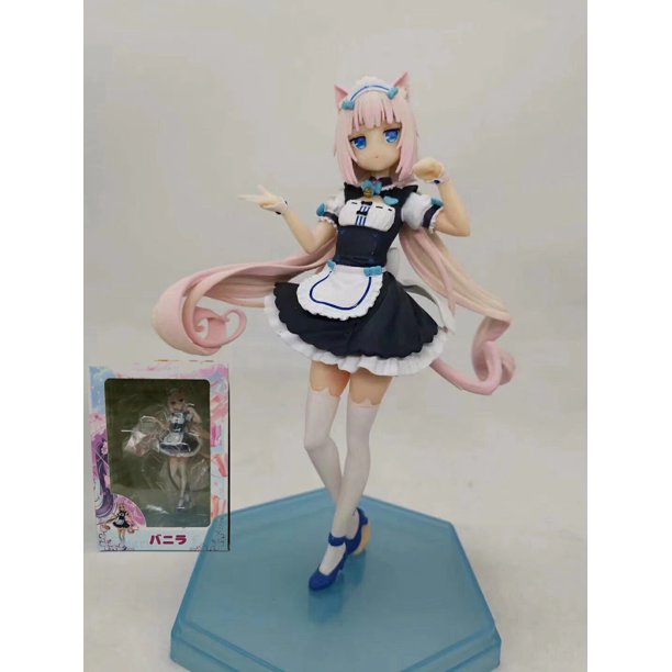 17cm desfile Nekopara vainilla Low Cut Sexy figura de chica de animé vainilla Chocola figura de acción de muñeca coleccionable en miniatura Juguetes Gong Bohan LED