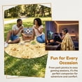 thumbnail image 3 of Tortilla Blanket, Large, Double-sided Design, Fun and Realistic Food Patterns, Personalized Pillow Blanket, Novelty Gift, Suitable for Everyone, 300GSM , Soft Flannel, 60 inches, Yellow, 3 of 7
