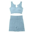 thumbnail image 5 of Yoga Sets for Women Yoga Clothing Set Outdoor Running Fitness Tight Sportswear Blue Womens Fitness Clothing S, 5 of 5