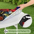 thumbnail image 5 of Multicolor Butterfly Group Pattern Round Fitted Tablecloth with Elastic Edge,Dining Table Cover Waterproof,Outdoor Round Tablecloth for Camping,Dining,Indoor and Outdoor, 5 of 7