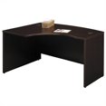 thumbnail image 3 of Pemberly Row Engineered Wood 60x43 Left-Handed L-Bow Desk in Mocha Cherry, 3 of 10