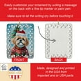 thumbnail image 3 of Carolines Treasures DAC3516CO2 3.4 x 2.6 in. Lhasa Apso Christmas Porcelain Ornament, 3 of 3