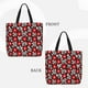 thumbnail image 2 of Balery Red Floral Bolsa de Mano para Mujeres con Cremallera, Bolsa de Gimnasio con Compartimentos, Bolsa para Laptop, Bolsa para Trabajo, 2 of 7