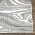 thumbnail image 2 of Abani Hampton Collection Area Rug Mid Century Zebra Print Living Room Decor Floor Rug 8 x 10 Grey, 2 of 8