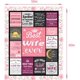 thumbnail image 3 of LHSHID to My Wife Blanket Valentines Day Gifts for Wife Birthday Gift Ideas Anniversary Romantic Gifts for Her Women Birthday Gifts for Wife from Husband Wife Giftses 60x80in, 3 of 6