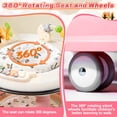 thumbnail image 5 of WonderStone 3 in 1 Baby Walker, Push Walker with 360° Swivel Seat, Music & Light Toys, Baby Bouncer, Baby Activity Center for Boy Girl 6-18 Months (Pink), 5 of 10