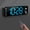 Blue, variant on Digital Wall Clock Large Display With Remote Control Corded Led Alarm Clocks Date Week Temp Humidity Auto Dst Countdown For Living Room Bedroom Classroom Office (blue)