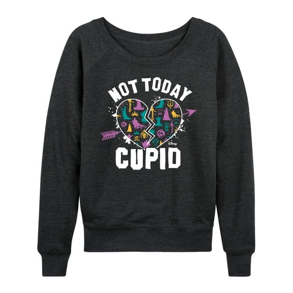 Disney Villains - Valentine's Day - Not Today Cupid - Women's Lightweight French Terry Long Sleeve Shirt