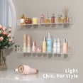 thumbnail image 3 of NIUBEE 24 Inch Acrylic Shelves for Wall, Kids Sturdy Clear Floating Shelves, Wall Bookshelf Perfume Rack for Bathroom, Living Room, Bedroom, Kitchen, 2Pcs, 3 of 11