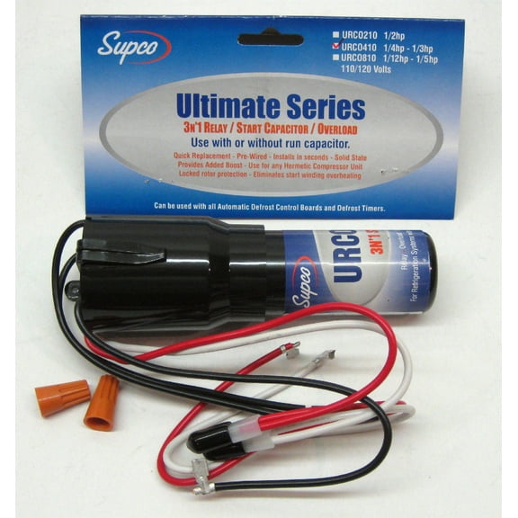 Supco URC0410 115V Relay Capacitor with Start Capacitor