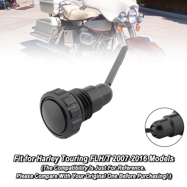 Oil Dipstick Tank Cap Plug For Touring FLH/T 2007-2016 Models Black