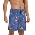 thumbnail image 2 of Fotbe New-York City Pantalones Cortos de Pijama para Hombre, Ropa de Dormir, Pantalones de Pijama Cortos para Hombre-X-Large, 2 of 6
