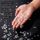 thumbnail image 3 of Paquete de 1000 diamantes de imitación Sonducket Adornos acrílicos Relleno de medias Gemas dispersas Decoraciones de Boda plata blanco 6MM, 3 of 6