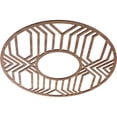 thumbnail image 2 of Ekena Millwork 26"OD x 9 1/2"ID x 3/8"T Empire Wood Fretwork Pierced Ceiling Medallion, Walnut, 2 of 3