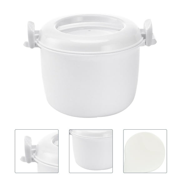 Foxnovo Portable Microwave Rice Cooker Plastic Rice Maker for Home Use