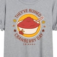 thumbnail image 3 of Friends - They've Ruined Cranberry Day - Women's Oversized T-Shirt, 3 of 5