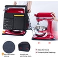 thumbnail image 3 of Stand Mixer Cover with Detachable Appliance Sliders Base Compatible with KitchenAid Mixer-Storage Bag for 6/7/8 Quart with Pockets for Kitchen Aid Accessories and Attachments, 3 of 8