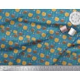 thumbnail image 3 of Soimoi Blue Cotton Voile Fabric Coconut Tree & Leaf Tropical Print Fabric by the Yard 56 Inch Wide, 3 of 3