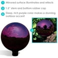 thumbnail image 3 of Sunnydaze Mirrored 10" Merlot Stainless Steel Outdoor Gazing Globe (2 Count), 3 of 7