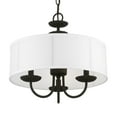 thumbnail image 4 of 42983-04 Livex Lighting Brookdale - 3 Light Pendant In Transitional Style-15 Inches Tall and 16 Inches Wide-Black Finish    -Traditional Installation, 4 of 9