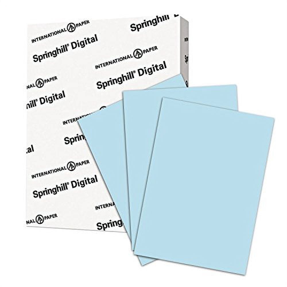 Springhill, Digital Vellum Bristol Cover Blue, 67lb, Ledger, 11 x 17, 250 Sheets / 1 Ream, Made In The USA