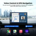 thumbnail image 3 of Volam Pantalla portátil CarPlay/Android Auto de 9'',con cámara de reversa,Estéreo inalámbrico con Control de Voz,Bluetooth,Mirror Link y navegación GPS,Compatible con Todos los vehículos, 3 of 5