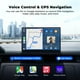 thumbnail image 3 of Volam Pantalla portátil CarPlay/Android Auto de 9'',con cámara de reversa,Estéreo inalámbrico con Control de Voz,Bluetooth,Mirror Link y navegación GPS,Compatible con Todos los vehículos, 3 of 5