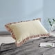 thumbnail image 5 of Funda de almohada de franela para invierno | Funda de almohada con volantes de algodón grueso | Ropa de cama suave y cálida | Tamaño estándar de 48 x 74 cm | Blanco, azul, verde y amarillo, 5 of 6
