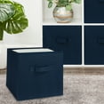 thumbnail image 3 of Mainstays Collapsible Cube Fabric Storage Bins (10.5" x 10.5"), 6 Pack, Blue Cove, 3 of 7