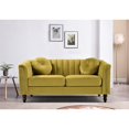 thumbnail image 2 of US PRIDE FURNITURE Hills Tufted Back Nailhead 61.4'' Loveseat-Yellow Green, 2 of 4