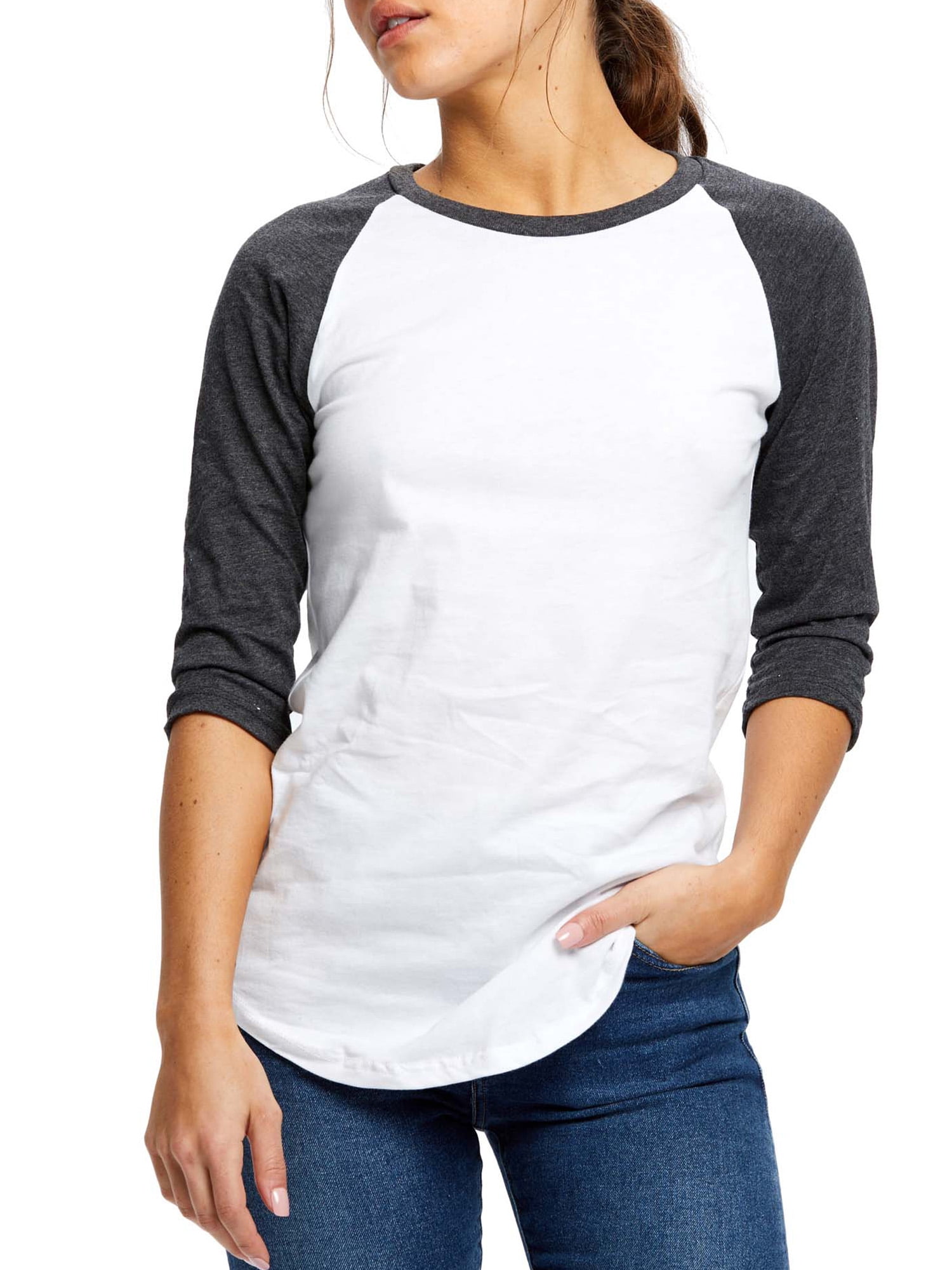 US Blanks Juniors' 3/4" Raglan Sleeve Baseball TShirt