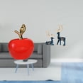 thumbnail image 2 of Figuras De Cerámica Y Renos, Escultura Decorativa Para El Hogar, Sala De Estudio, Sala De Estar, Oficina, Obras De Arte Navideñas, Ciervos De Frutas., 2 of 8