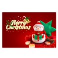 thumbnail image 1 of Wangscanis Home Christmas Floor Mat, Snowman/Santa Printed Square Carpet, 1 of 8