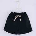 thumbnail image 2 of Akiihool Girl Shorts Girls' Pull-on Short Girls's School Uniform Shorts Pull-on Fit Stretchy Material (Black,6-7 Years), 2 of 3