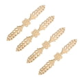 thumbnail image 2 of 4 piezas de calcomanías talladas en madera con diseño de flores de rayas huecas de 24,5 x 3,5 cm para esquinas, apliques para marcos de puertas, muebles, figuras talladas en madera, 2 of 8